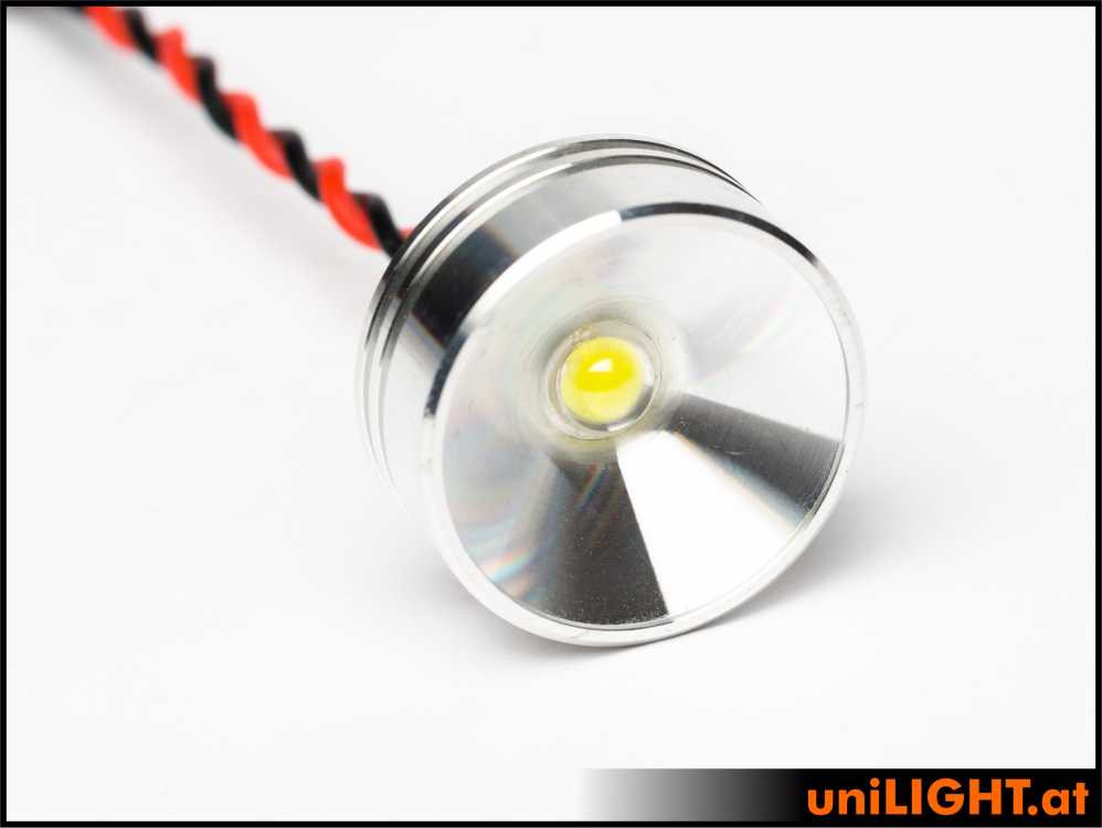 UniLight 26mm Gear-Spotlight, 8Wx2, Ultra-Power - White + Thermal-Glue SPOT26X-080x2-WE+GLUE