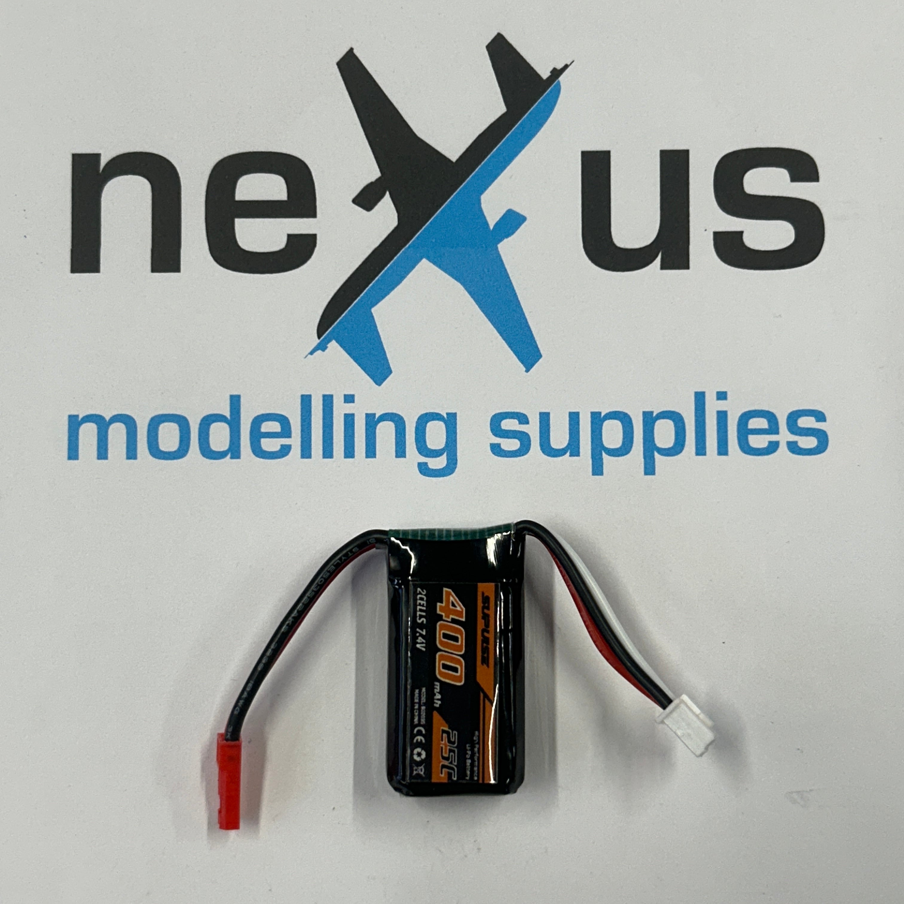 Volantex 7.4v 400mAh 2S LiPo Battery JST PLUG 768-2 V-PB3119