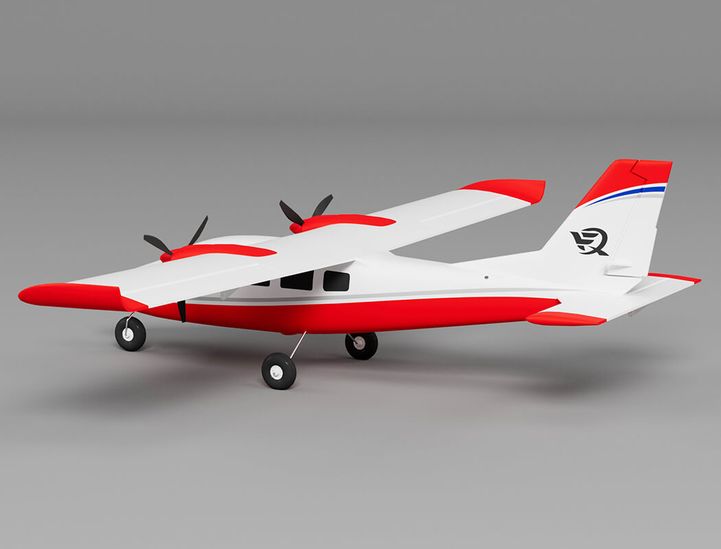 XFLY P68 Twin 850mm Wingspan W/O Tx/Rx/Batt -Red XF114P-R