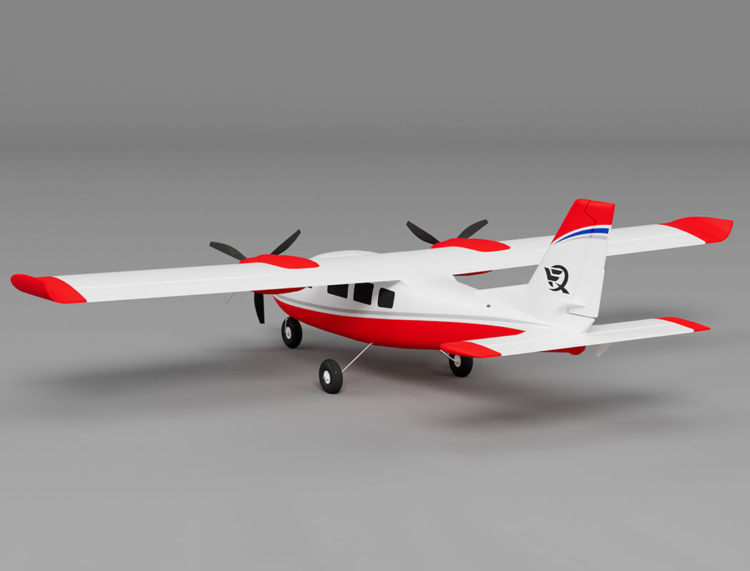 XFLY P68 Twin 850mm Wingspan W/O Tx/Rx/Batt -Red XF114P-R