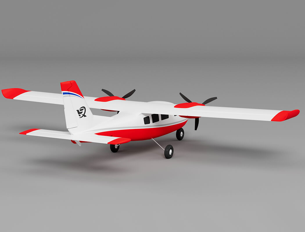 XFLY P68 Twin 850mm Wingspan W/O Tx/Rx/Batt -Red XF114P-R