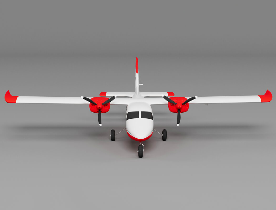 XFLY P68 Twin 850mm Wingspan W/O Tx/Rx/Batt -Red XF114P-R