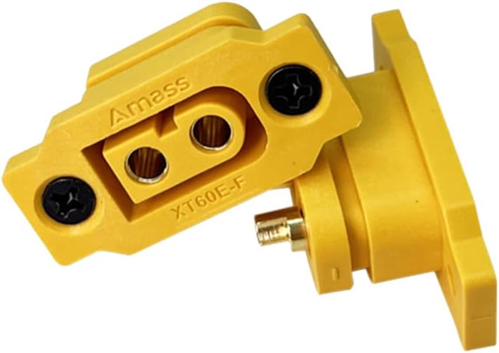 XT60E Female Panel Mount Gold Plated Connector from Amass