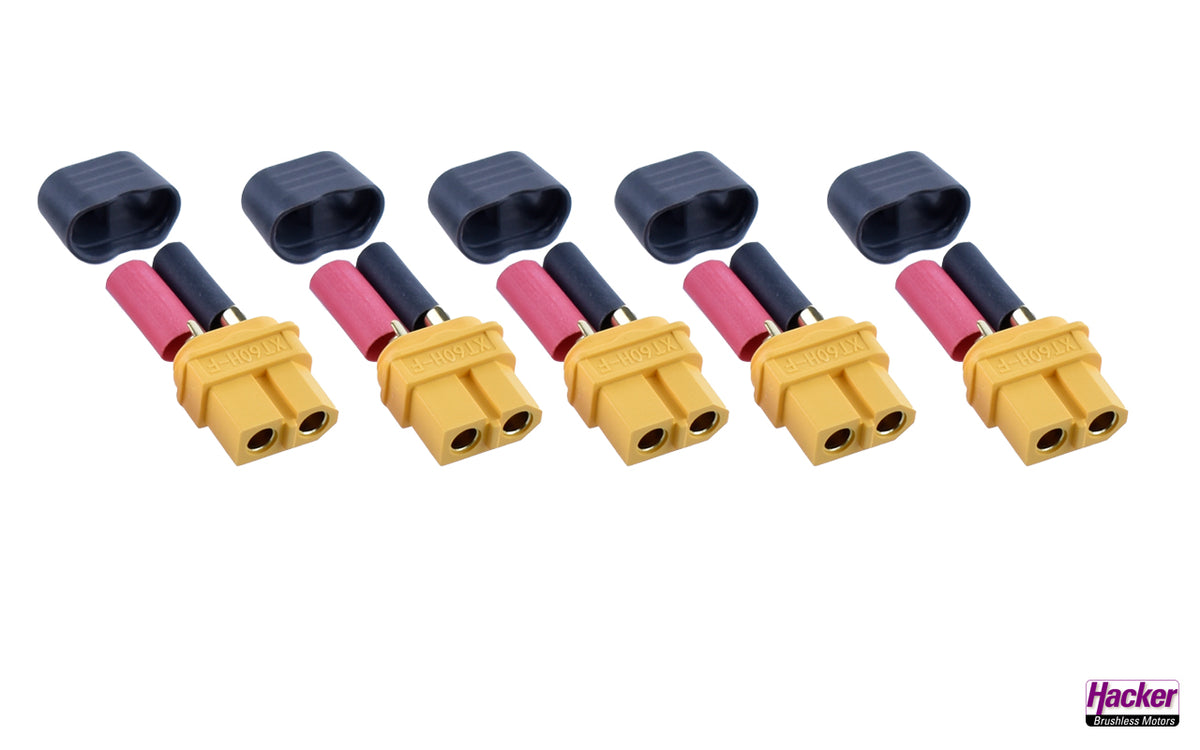 XT60+ Plugs (Battery Side) 5 pieces from Emcotec A85077