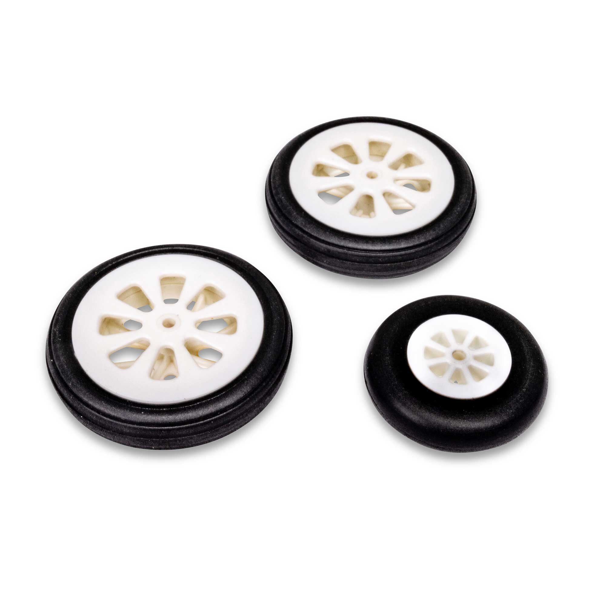 E-Flite Wheel Set Mains 60mm, Nose Wheel 44mm: Habu 80 EFL-1416