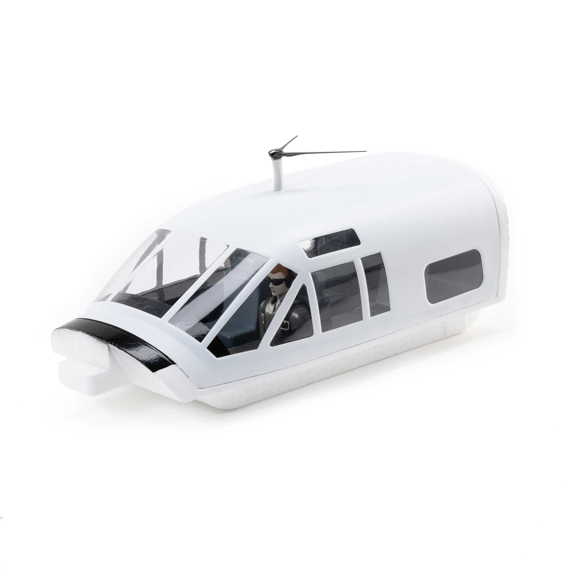 E-Flite Battery Hatch with Pilot, White: RC-45J 1.5m EFL107257
