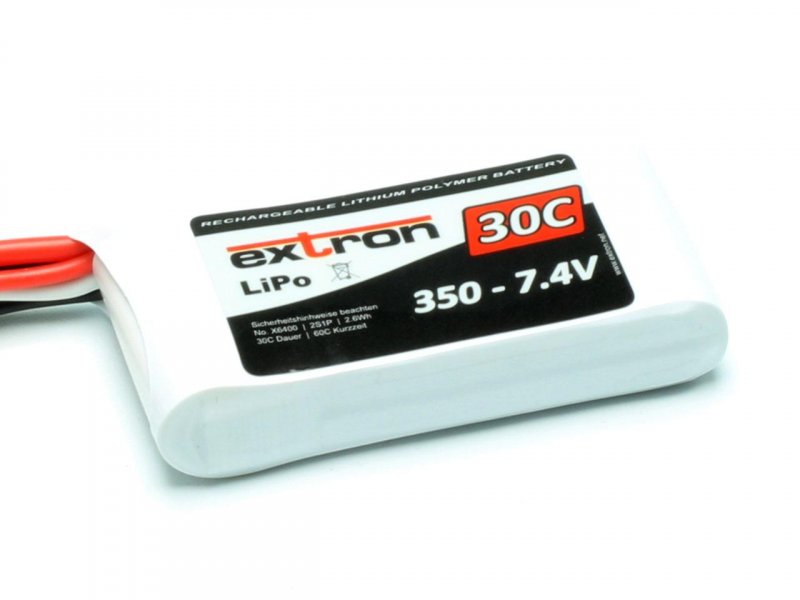 Extron 350mAh 30C LiPo Battery 7.4V 2.6Wh X6400