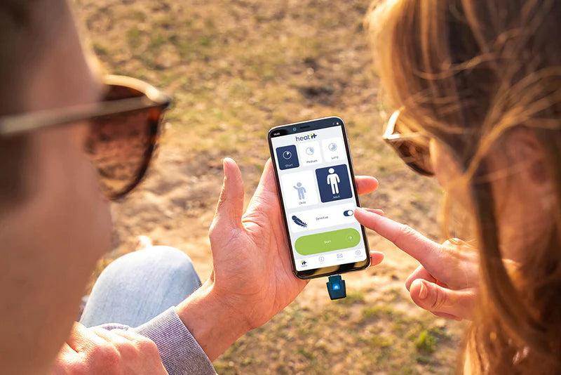 Heat it Smartphone Powered Insect Bite Healer - Chemical-Free Relief from Itching & Pain just with Concentrated Heat - for iPhone 15/16/17 & Android (USB-C)