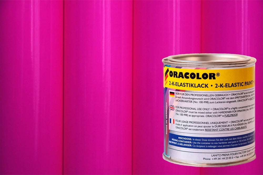ORACOLOR 2-K-Elastic Varnish Fluorescent Pink Paint (160ml) from Oracover 121-014
