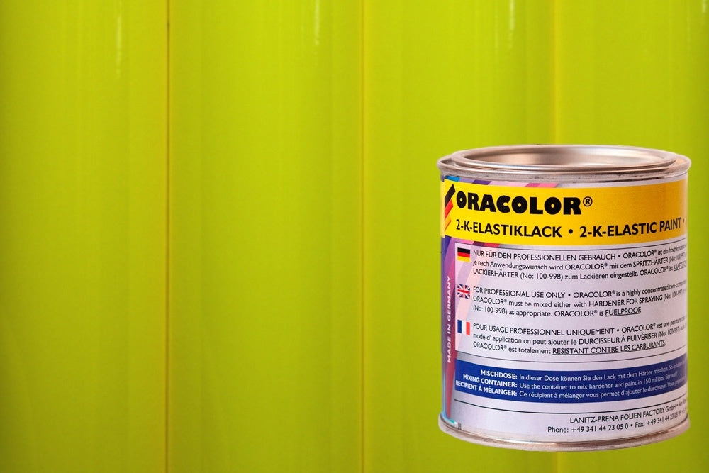 ORACOLOR 2-K-Elastic Varnish Fluorescent Yellow Paint (160ml) from Oracover 121-031