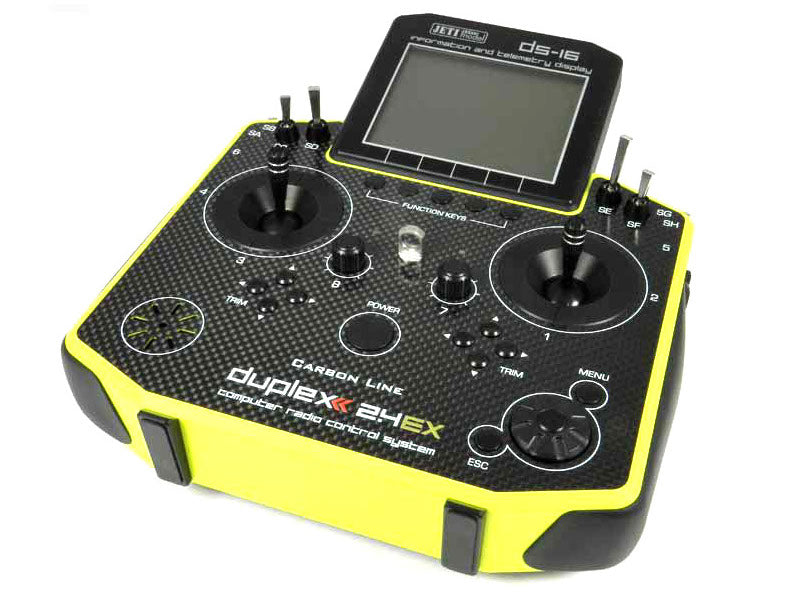 Jeti Duplex 2.4EX DS-16 Carbon Yellow Transmitter Multimode