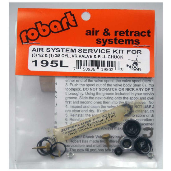 Robart Large Scale Retract Air System Service Kit 195L 758936195023