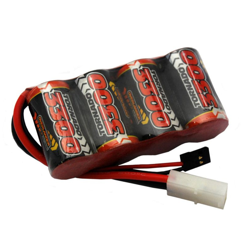 Overlander SubC 3300mAh 4.8V Flat Premium Sport NiMH Battery - Deans & JR Connector 2589