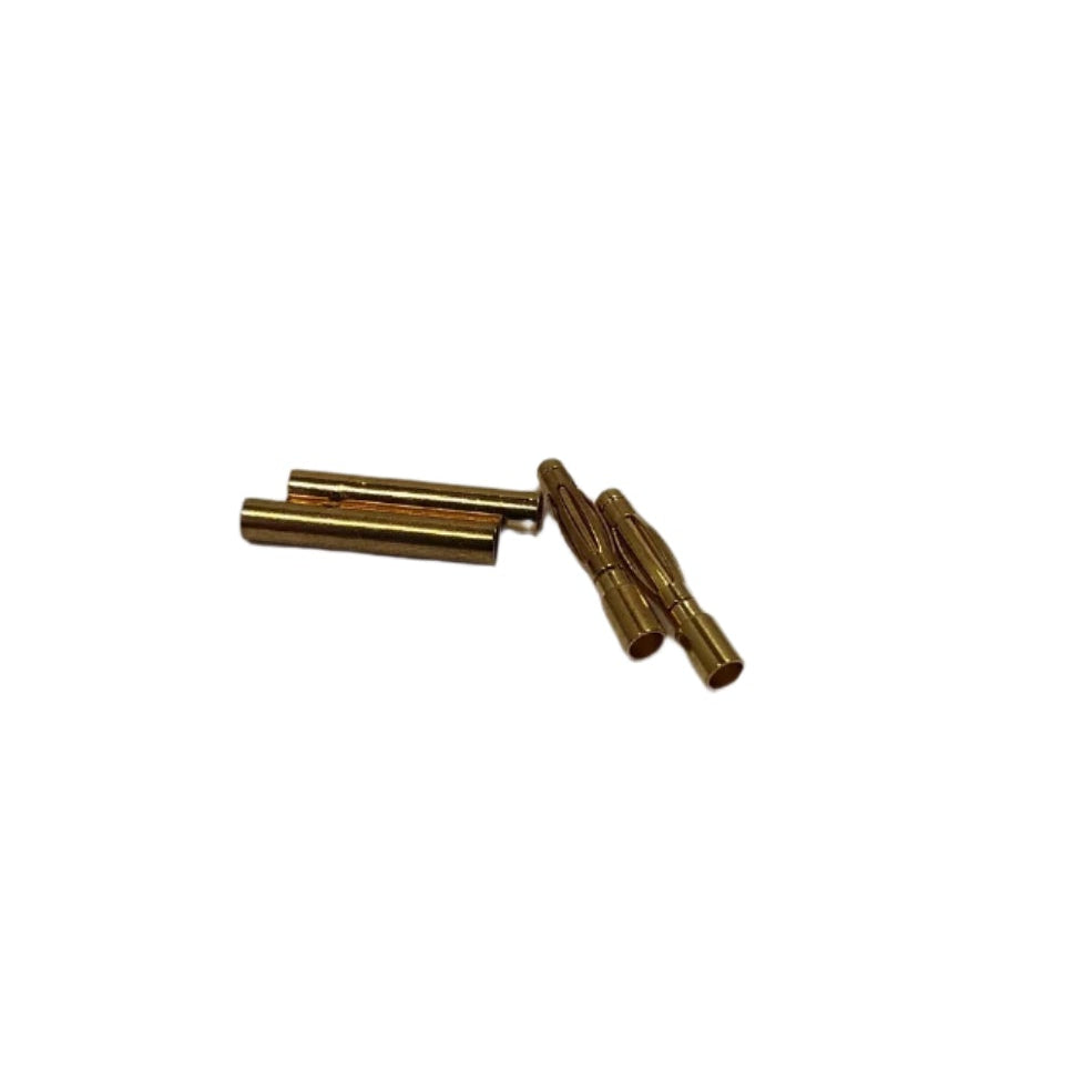 2mm Gold Bullet Connector Set - 2 Pairs