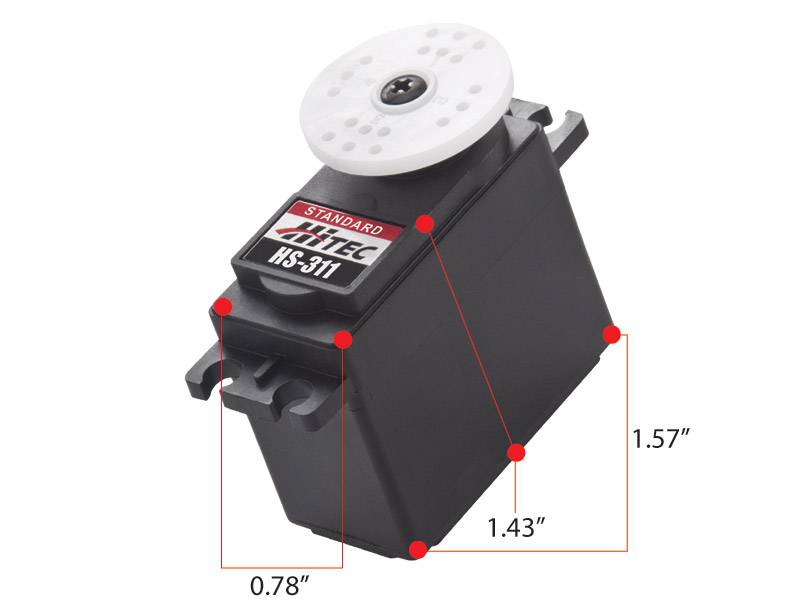 Hitec HS-311 Standard Servo (High Impact Gears)