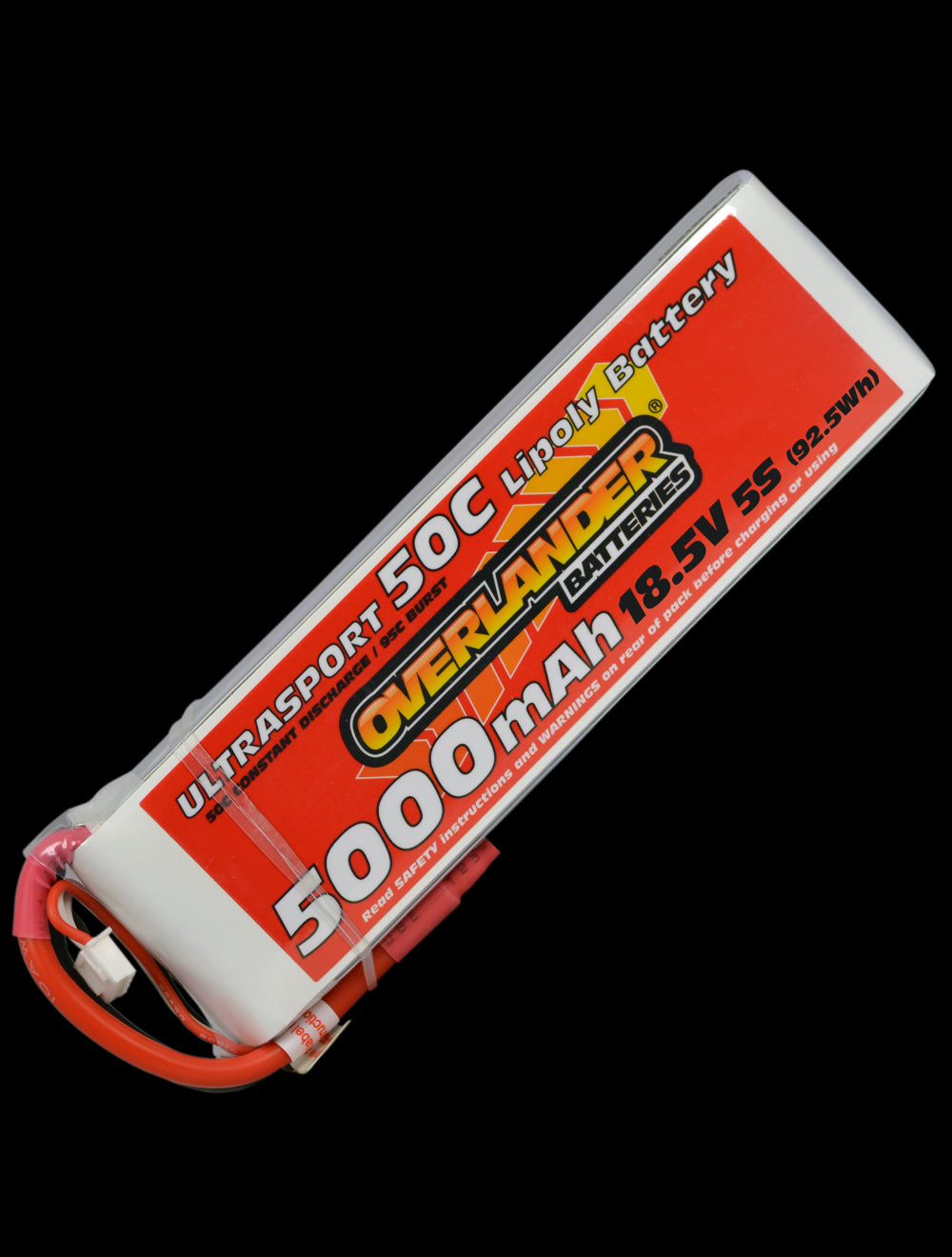 Overlander 5000mAh 18.5V 5S 50C Ultrasport LiPo Battery - Deans Connector 3221