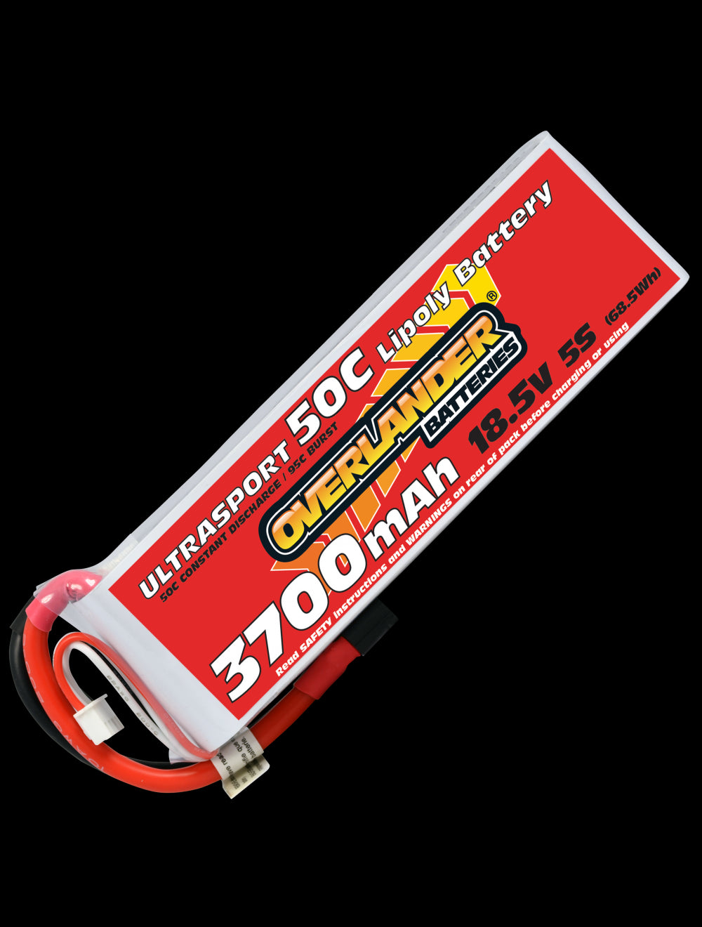 Overlander 3700mAh 18.5V 5S 50C Ultrasport LiPo Battery - XT90 Anti Spark Connector 3225