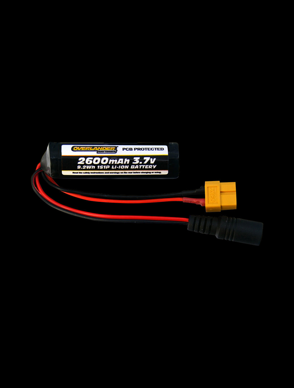 Overlander 2600mAh 1S 3.7v Li-Ion Rechargeable Battery with PCB 3298