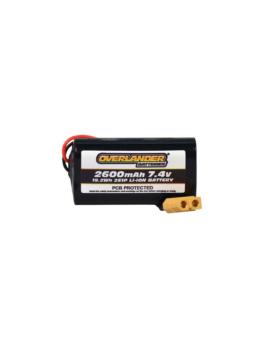 Overlander 2600mAh 2S 7.4V Li-Ion Rechargeable Battery with PCB  3299