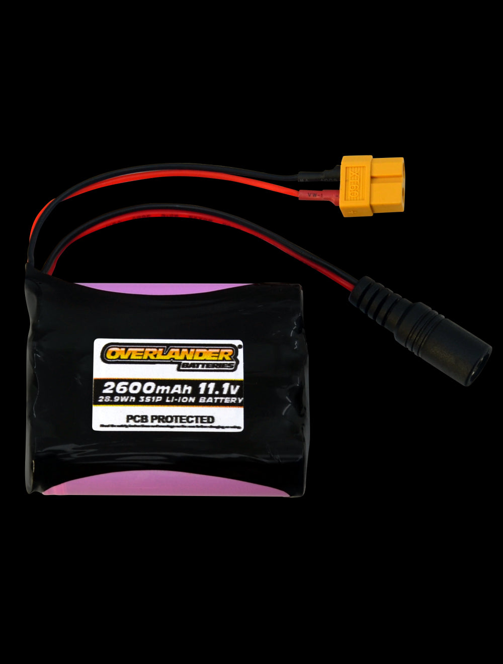 Overlander 2600mAh 3S 11.1V Li-Ion Rechargeable Battery with PCB  3300