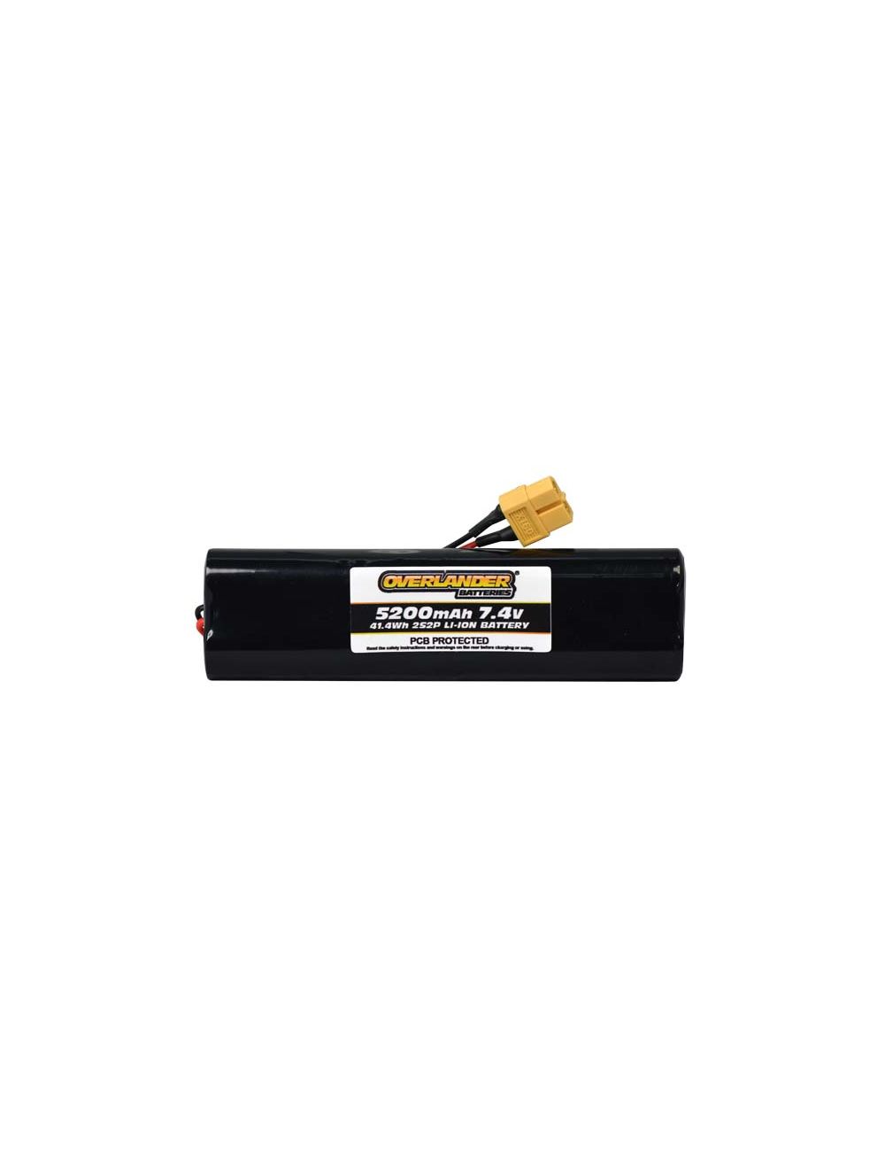 Overlander 5200mAh 2S2P 7.4V Li-Ion Rechargeable Battery with PCB Config 9 3307