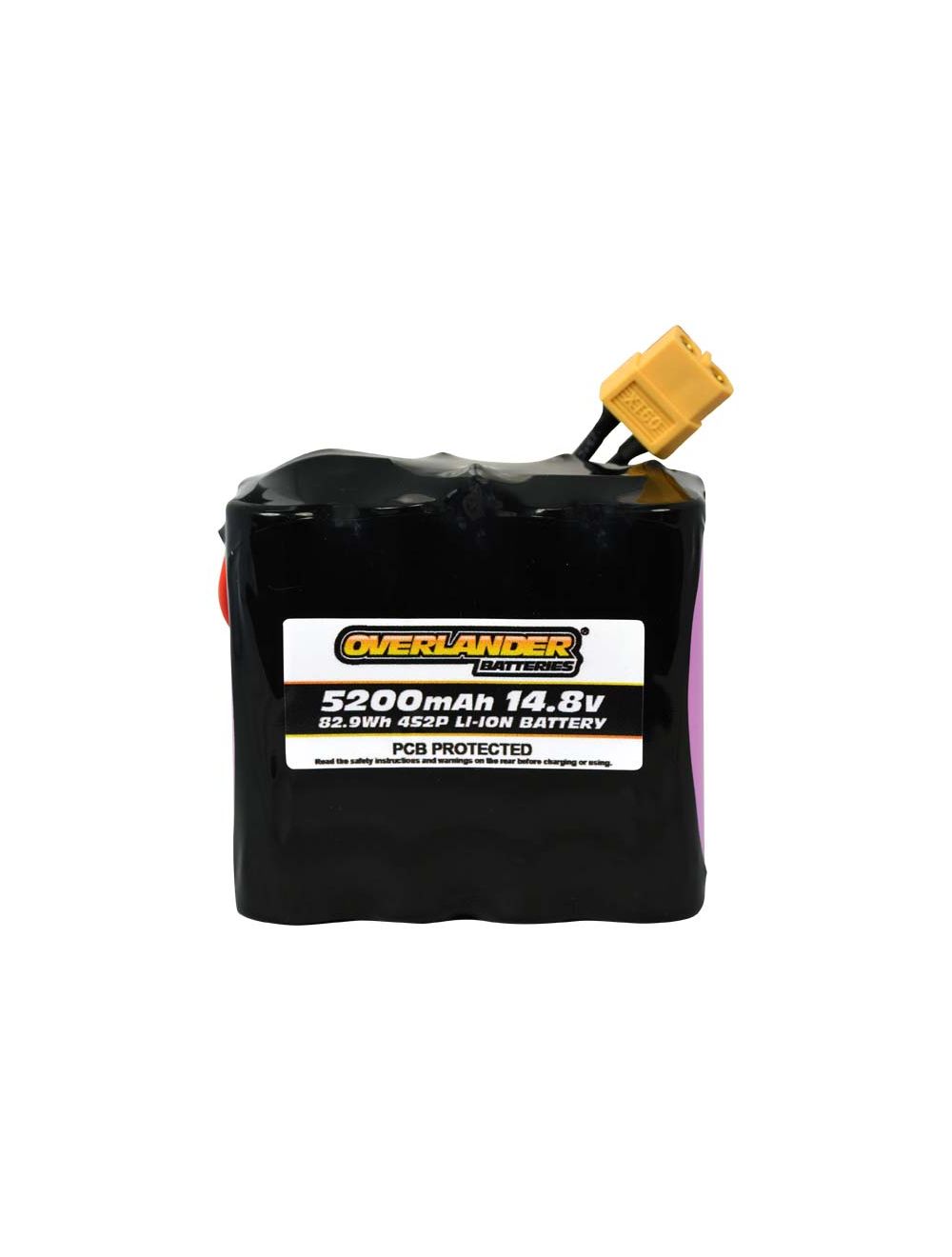 Overlander 5200mAh 4S2P 14.8V Li-Ion Rechargeable Battery with PCB Config 25 3309