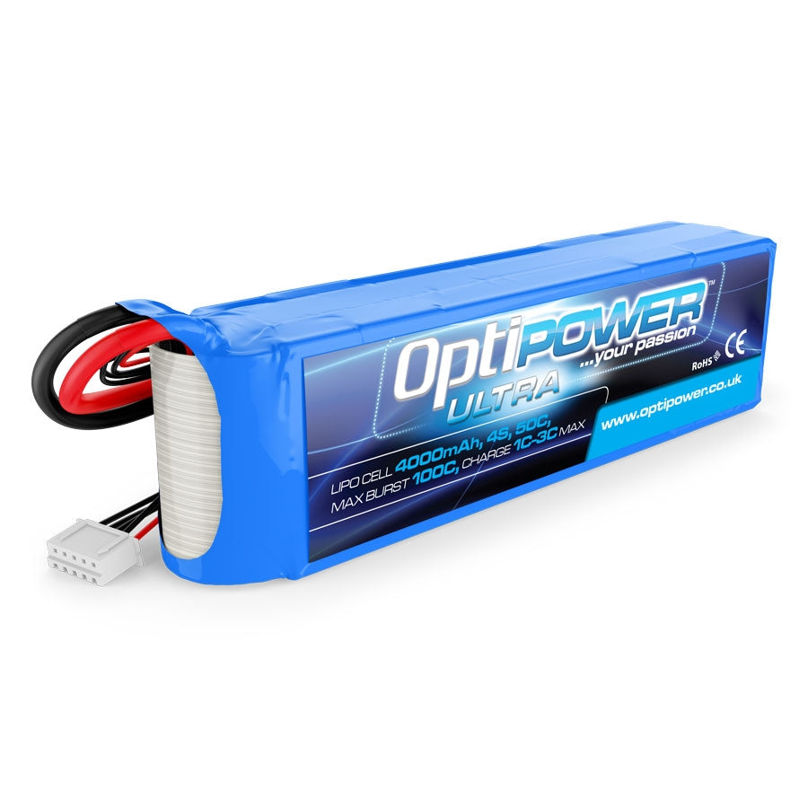 Optipower LiPo Battery 4000mAh 4S 50C OPR40004S50