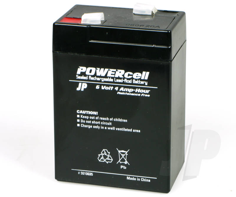J Perkins 6V 4Ah Powercell Gel Battery 5510035