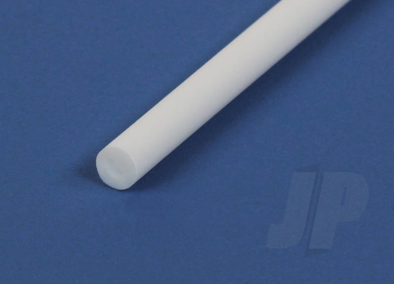 Evergreen .040" Opaque White Styrene Round Rod (10 Pack) 211
