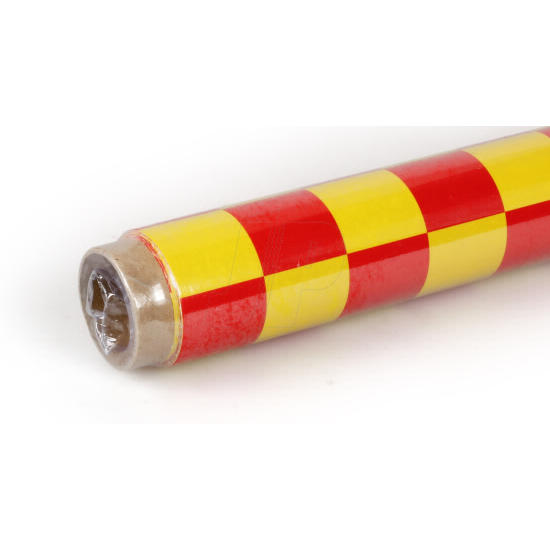 2MTR ORACOVER FUN-3 LARGE CHEQ.YELLOW/RED 5523690