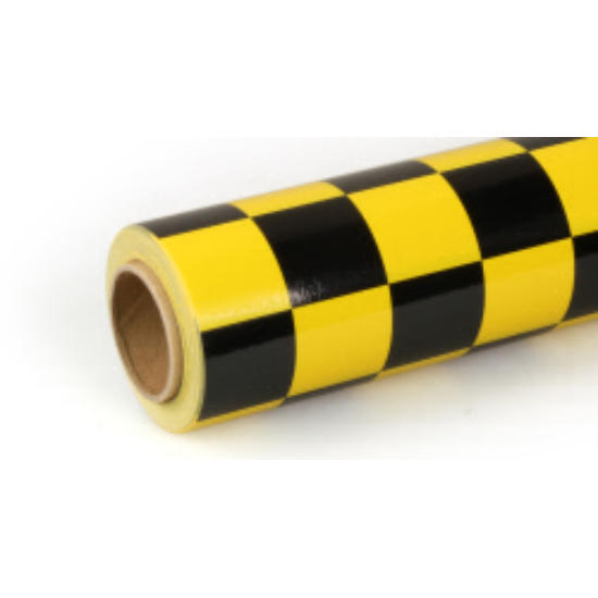 10MTR ORACOVER FUN-3 LARGE CHEQ.YELLOW/BLACK 5523742