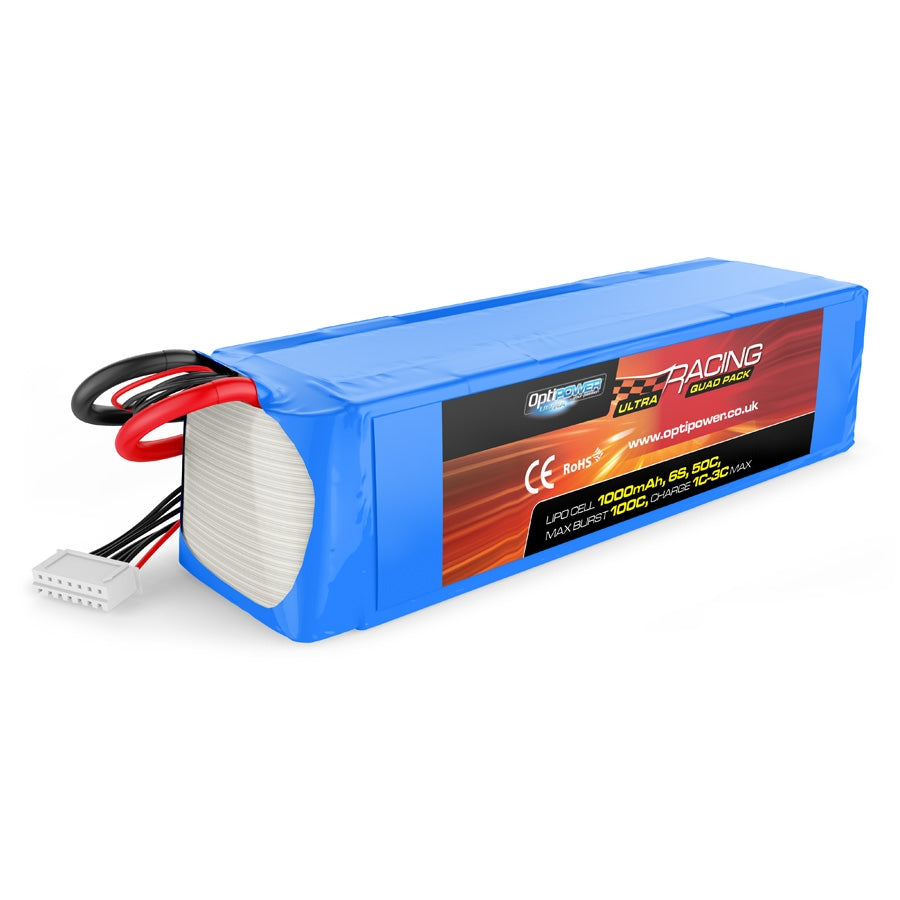 Optipower Ultra Racing Drone Pack 1000mAh 6S 22.2V 50C OPR10006S50