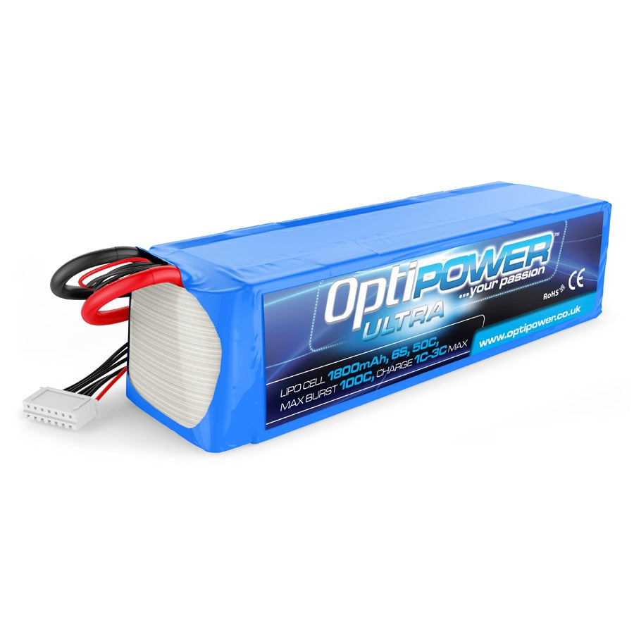 Optipower LiPo Battery 1800mAh 6S 50C OPR18006S50