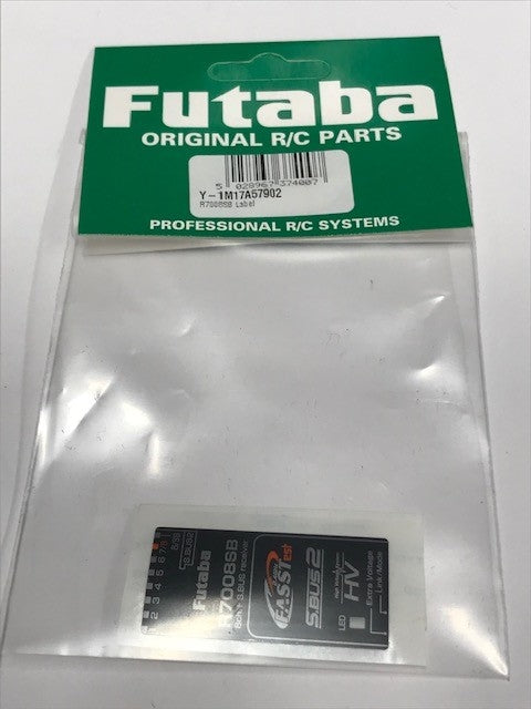 Futaba R7008SB Receiver Label Y-1M17A57902