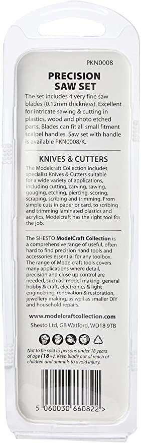 Modelcraft PKN0008 Precision Saw Set , Silver