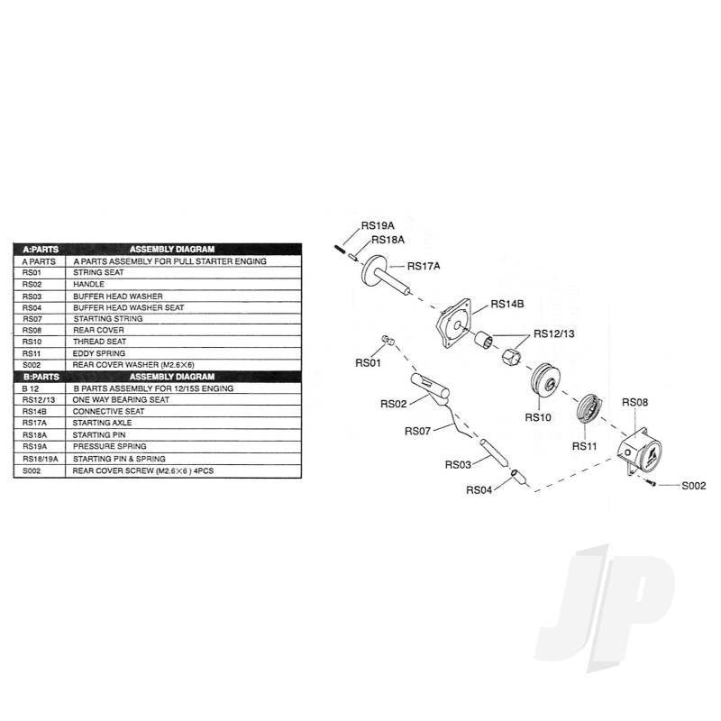 Force Pullstart Complete Assembly (21-32) 9906905