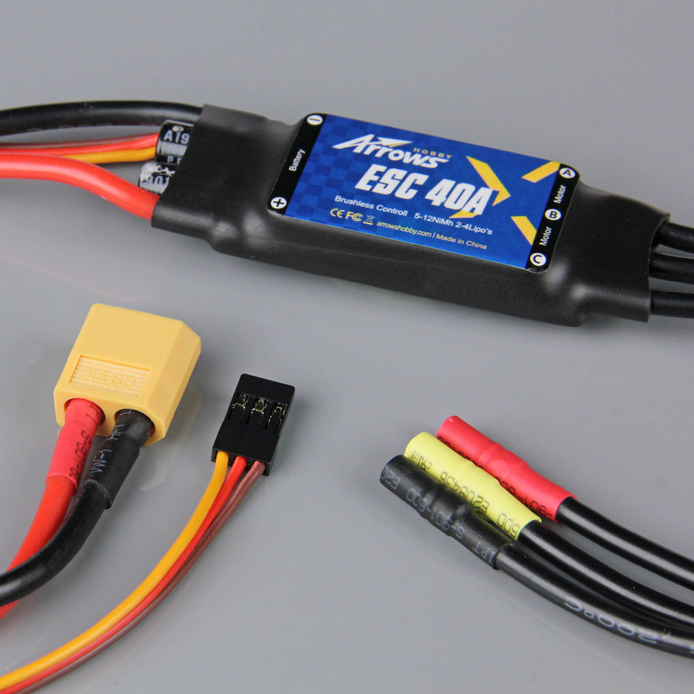 Arrows Hobby 40A ESC (230mm input cables) (for Marlin) ARRESC40A-1