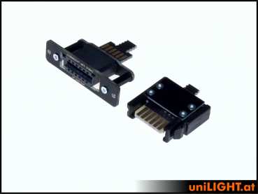 UniLight Locking Cable Connection, 3 Primary 6 Secondary Pins (Kit (2 Pair, M/F)