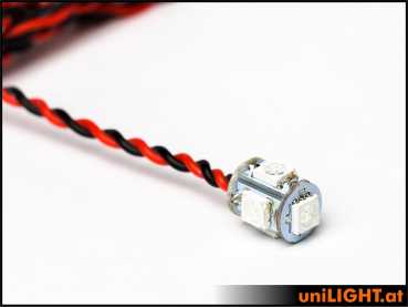 UniLight 1W Cube Emitter 5-Sided - Red