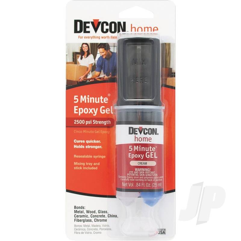 Devcon 25ml 5 Minute Gel (Syringe, Carded) DEV21045
