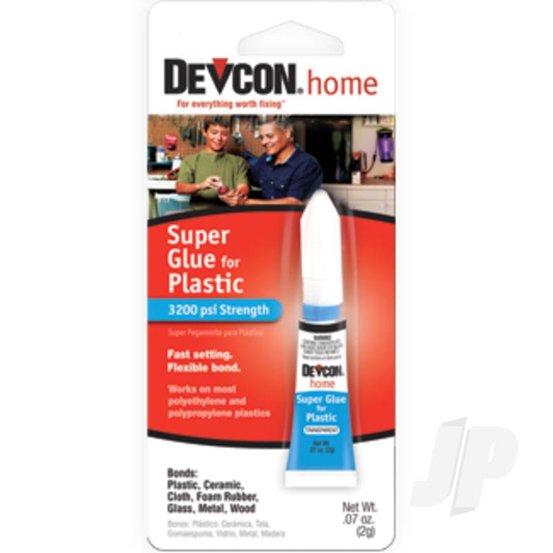 Devcon 2g Super Glue For Plastic (Tube, Carded) DEV30350