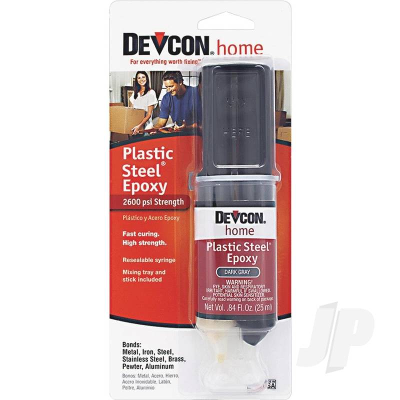 Devcon 25ml Plastic Steel Epoxy (Syringe, Carded) DEV62345