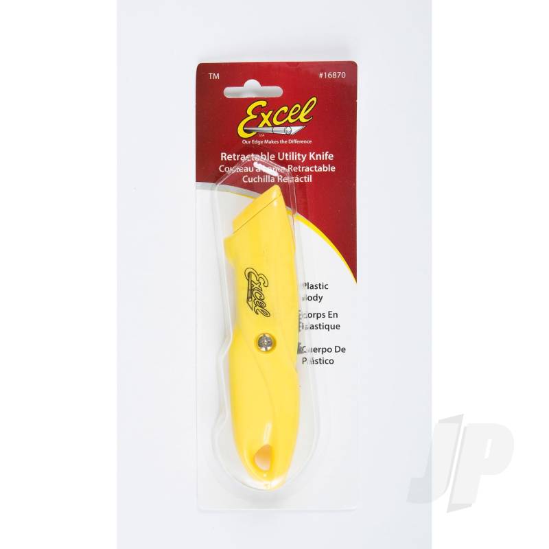 Excel K870 Plastic, Yellow (Carded) EXL16870-Y