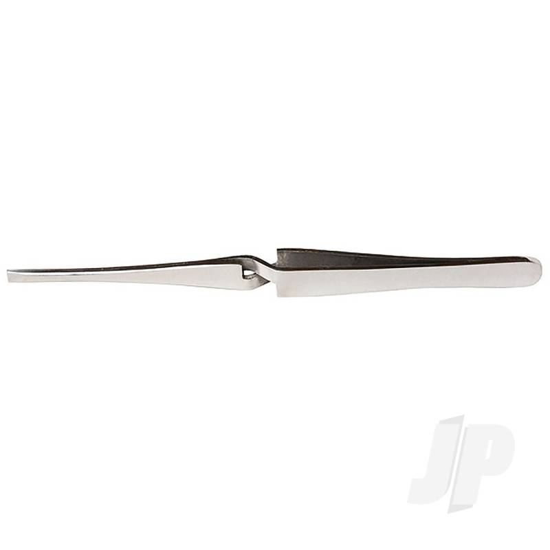 Excel 4.5in Pointed Self Closing Stainless Steel Tweezers(Carded) EXL30413