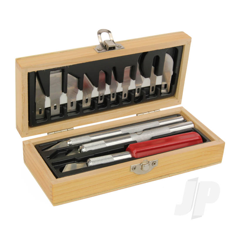 Excel Hobby Knife Set, Wooden Box (Boxed) EXL44282