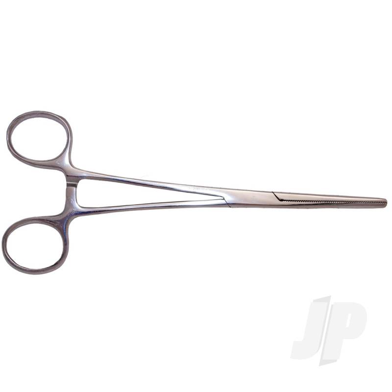 Excel 7.5in Straight Nose Stainless Steel Hemostats (Carded) EXL55541