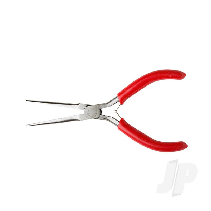 Excel 5in Spring Loaded Soft Grip Plier, Needle Nose (Carded) EXL55560