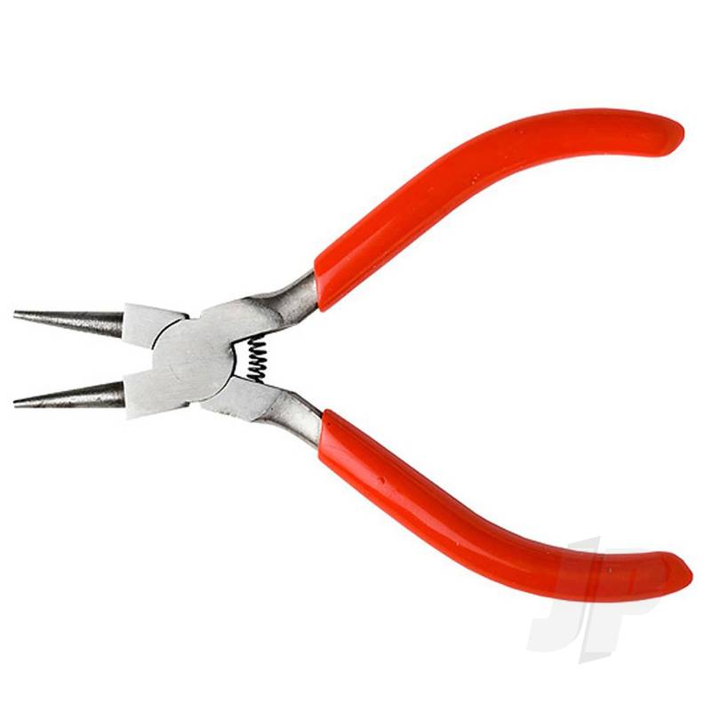 Excel 5in Spring Loaded Soft Grip Plier, Round Nose (Carded) EXL55592