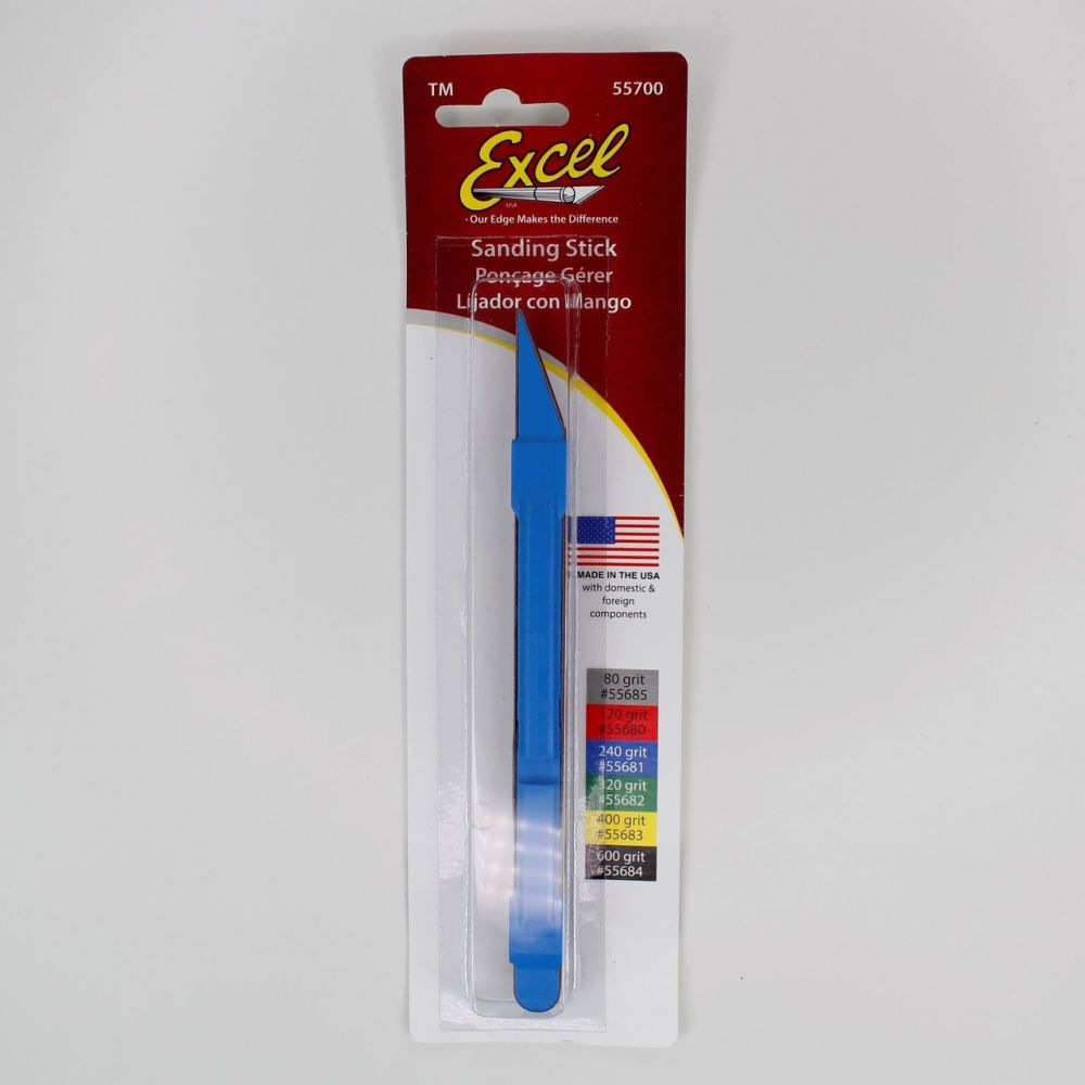 Excel Sanding Stick with #240 Belt (Carded) EXL55713