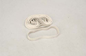 Slec White Rubber Bands - 5" (Pk12) F-SL044B
